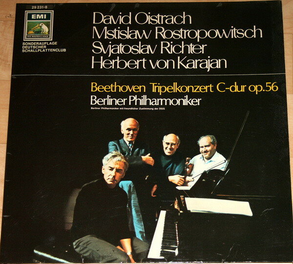 【中古】独LP David Oistrach , Mstislav Rost Tripelkonzert C-dur Op. 56 292318 Deutscher Schallplat /00400