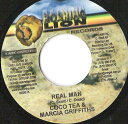 【中古】ジャマイカ7” Cocoa Tea & Marcia Griffiths Real Man NONE Roaring Lion Records /000...