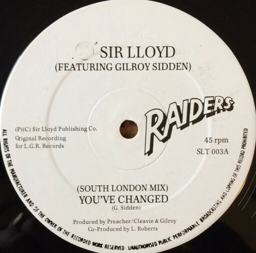 【中古】英12” Sir Lloyd, Gilroy Sidden Youve Changed SLT003 Raiders /00250 【中古】英12” Sir Lloyd, Gilroy Sidden Youve Changed SLT003 Raiders /00250