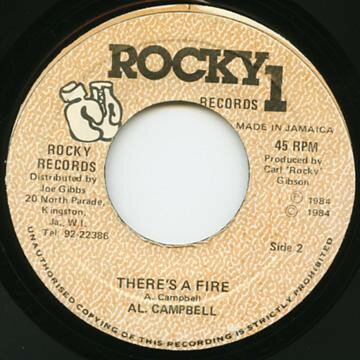 楽天レコードシティ 楽天市場店【中古】ジャマイカ7” Al Campbell Theres A Fire NONE Rocky 1 Records /00080
