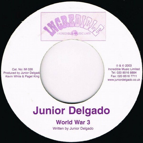 ・アーティスト Junior Delgado ・タイトル World War 3 ・レーベル・型番 Incredible Music IM026 ・フォーマット 7インチレコード ・コンディション(盤) 良い (VG+) ・コンディション(ジャケット) ・コンディション(帯) オビなし ・特記事項 【レーベルに書き込み】【盤に短いヘアライン】 サンプル画像です。実際の商品の画像ではありません 商品写真はバーコード/カタログ番号に対応したサンプル画像ですので、お送りする商品の画像ではありません。帯やライナーなどの付属品は、特記事項に記載されている場合のみ含まれます。プロモやカラーレコードなどの仕様についても、該当する場合のみ特記事項に記載しています。 【ご購入前に必ずご確認ください】 ・本店サイト(www.recordcity.jp)とは価格、送料が違います ・本店サイト、その他支店のオーダーとは同梱発送できません ・注文確定後に別の注文を頂いた場合、注文同士の同梱は致しかねます。 ・別倉庫から発送しているため、店頭受け渡しは対応しておりません ・一部商品は他の通販サイトでも販売しているため、ご注文のタイミングによっては商品のご用意ができない場合がございます。 ・土日祝日はお休みです 金曜・祝前日9時以降のご連絡またはご入金は、返答または発送が週明け・祝日明けに順次対応となります。 ・ご購入後のキャンセル不可 ご購入後のキャンセルはいかなる理由においてもお受けできません。ご了承の上、ご購入くださいませ。 ・日本郵便(ゆうパック/ゆうメール)によるお届けになります。 ・中古品であることをご理解ください 当ストアでは中古商品を主に販売しております。中古品であることをご理解の上ご購入ください。また、一部商品はRecordCityオンラインストアで試聴可能です。 ・返品について お客様のご都合による返品は一切承っておりません。 表記の内容と実際の商品に相違がある場合、また針飛び等で返品・返金をご希望される場合は、商品の到着後1週間以内にご連絡ください。商品の返送をこちらで確認後、キャンセル・返金を行います。 コンディションVG以下の商品は返品できません。プレイに影響のない表面のこすれ傷、プレス起因のノイズ盤は返品の対象外です。 【コンディション表記】 ・ほぼ新品(M-)(Like New) 完全な新品。未使用。当店ではほぼ使用しません ・非常に良い(EX)(Excellent) 中古盤として美品な状態。わずかな経年を感じるものの傷みを感じさせない、当店基準で最高の状態 ・良い(VG+)(Very Good Plus) 丁寧に扱われた中古品で、軽い使用感がみられる。 ・可(VG)(Acceptable) 使い込まれた中古品で、「良い」よりもさらに使用感がみられる。 ・悪い(VG-)(Bad) 状態が悪いアイテム。使用の保障はなく、再生不可、針飛び、目立つノイズがあるかもしれない。状態によるクレーム不可。返品不可。 ・非常に悪い(G)(Very Bad) 「悪い」よりさらに状態が悪いアイテム。使用の保障はなく、再生不可、針飛び、目立つノイズがあるかもしれない。状態によるクレーム不可。返品不可。 ・ジャンク(Fair)(Junk/Fair) 割れている、反っている、水ダメージがある、カビ、ジャケットが分離している、ひどい書き込み、ひどい擦れなど最低の状態。使用の保障はなく、再生不可、針飛び、目立つノイズがあるかもしれない。状態によるクレーム不可。返品不可。 ・ジャンク(Poor)(Junk/Poor) 割れている、反っている、水ダメージがある、カビ、ジャケットが分離している、ひどい書き込み、ひどい擦れなど最低の状態。使用の保障はなく、再生不可、針飛び、目立つノイズがあるかもしれない。状態によるクレーム不可。返品不可。
