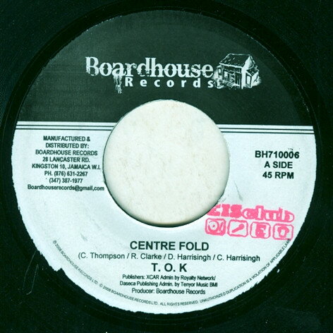 【中古】ジャマイカ7” T.O.K. / Danny English Centre Fold / Tek Weh Bwoy Gal BH710006 Boardhouse Records /00080