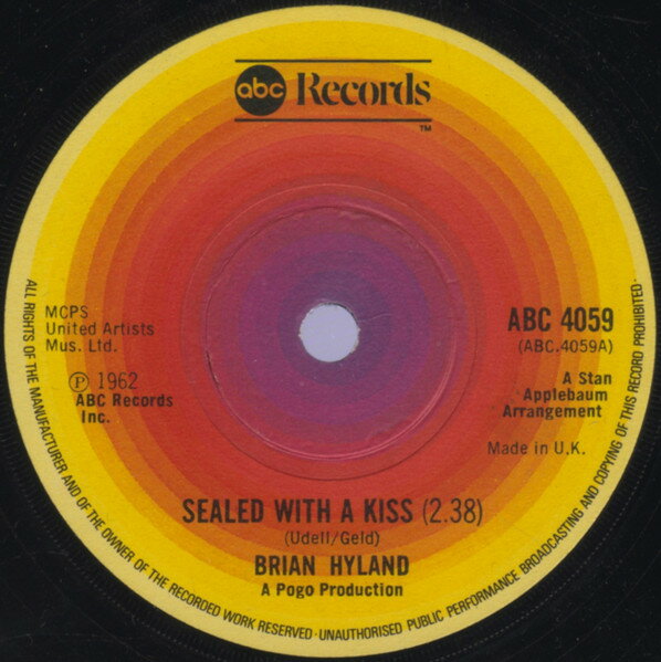 【中古】7” Brian Hyland Sealed With A Kiss ABC4059 ABC Records /00080