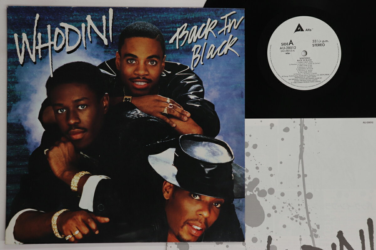 【中古】LP Whodini Back In Black ALI28012 JIVE /00260