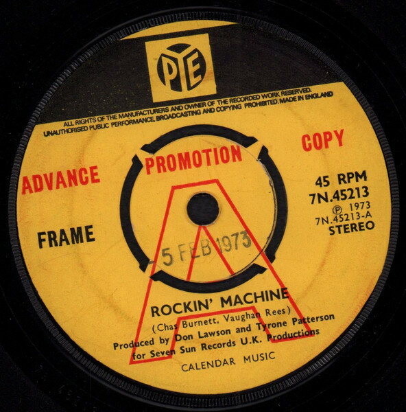 【中古】英7” Frame Rockin Machine 7N45213 PYE RECORDS プロモ /00080