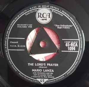 【中古】英7” Mario Lanza Lords Prayer / Ill Walk With God 45RCA1094 RCA /00080