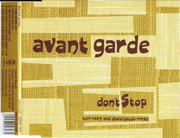 【中古】CD Avant Garde Dont Stop (Tom Novy And David Gausa Rmxs) VENCDS304CM ...