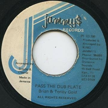 ����šۥ���ޥ���7�� Brian & Tony Gold Pass The Dub Plate NONE Jammys Records /00080