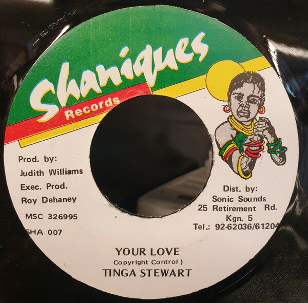 Artist Name: N - 【中古】ジャマイカ7” Tinga Stewart Your Love SHA007 Shaniques Records /00080