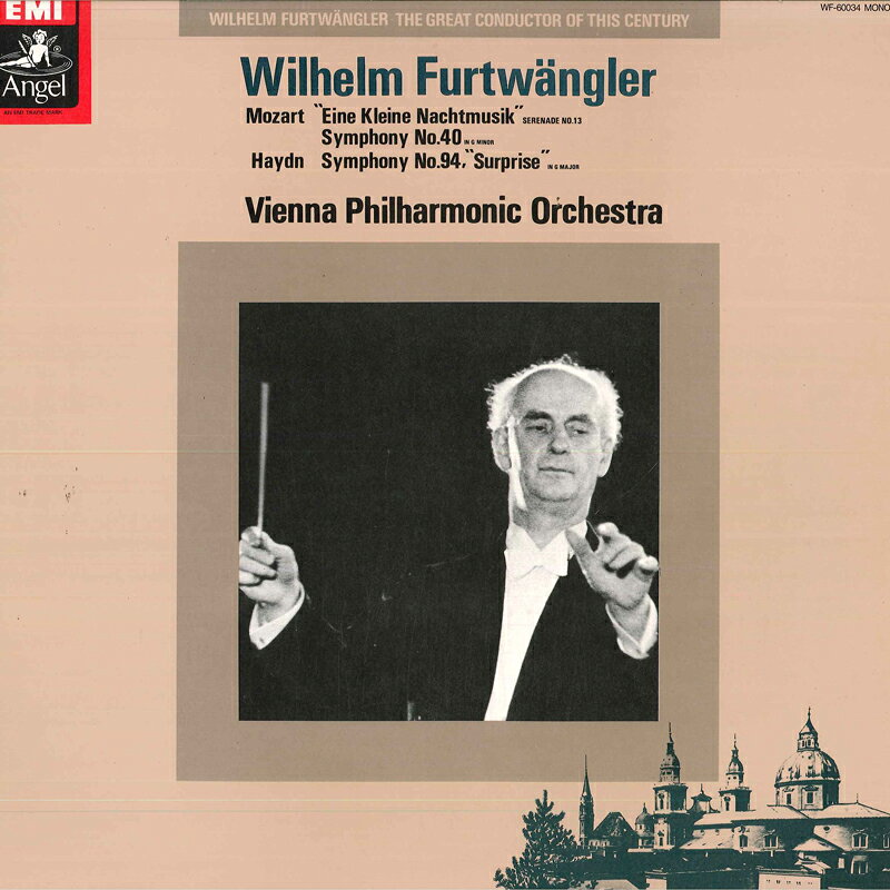 【中古】LP ヴィルヘルム・フルトヴェングラ ハイドン: 交響曲第94番 / モーツァルト: アイネ・クラ WF60034 ANGEL /00260 recordcity-11002989 レコードシティ 楽天市場店 パッケージ画像