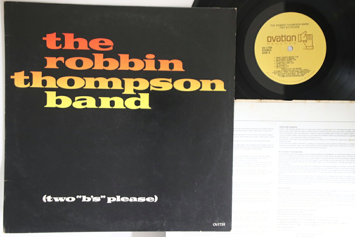米LP Robbin Thompson Band (Two ”bs” Please) OV1759 OVATION /00260