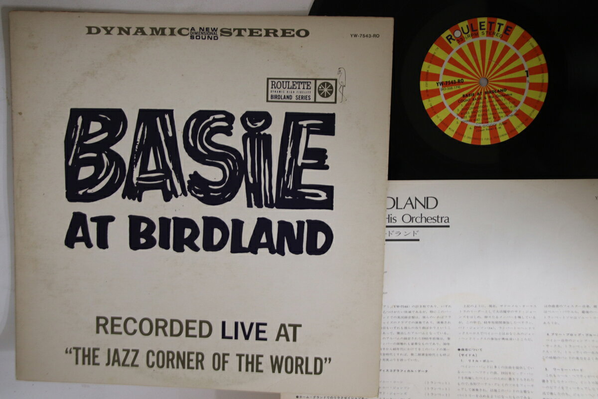 ・アーティスト Count Basie ・タイトル Basie At Birdland ・レーベル・型番 ROULETTE YW7543RO ・フォーマット LPレコード ・コンディション(盤) 可 (VG) ・コンディション(ジャケット) 可 (VG) ・コンディション(帯) オビなし ・特記事項 【ライナー付き】 実際に発送される商品の画像です 【ご購入前に必ずご確認ください】 ・本店サイト(www.recordcity.jp)とは価格、送料が違います ・本店サイト、その他支店のオーダーとは同梱発送できません ・注文確定後に別の注文を頂いた場合、注文同士の同梱は致しかねます。 ・別倉庫から発送しているため、店頭受け渡しは対応しておりません ・一部商品は他の通販サイトでも販売しているため、ご注文のタイミングによっては商品のご用意ができない場合がございます。 ・土日祝日はお休みです 金曜・祝前日9時以降のご連絡またはご入金は、返答または発送が週明け・祝日明けに順次対応となります。 ・ご購入後のキャンセル不可 ご購入後のキャンセルはいかなる理由においてもお受けできません。ご了承の上、ご購入くださいませ。 ・日本郵便(ゆうパック/ゆうメール)によるお届けになります。 ・中古品であることをご理解ください 当ストアでは中古商品を主に販売しております。中古品であることをご理解の上ご購入ください。また、一部商品はRecordCityオンラインストアで試聴可能です。 ・返品について お客様のご都合による返品は一切承っておりません。 表記の内容と実際の商品に相違がある場合、また針飛び等で返品・返金をご希望される場合は、商品の到着後1週間以内にご連絡ください。商品の返送をこちらで確認後、キャンセル・返金を行います。 コンディションVG以下の商品は返品できません。プレイに影響のない表面のこすれ傷、プレス起因のノイズ盤は返品の対象外です。 【コンディション表記】 ・ほぼ新品(M-)(Like New) 完全な新品。未使用。当店ではほぼ使用しません ・非常に良い(EX)(Excellent) 中古盤として美品な状態。わずかな経年を感じるものの傷みを感じさせない、当店基準で最高の状態 ・良い(VG+)(Very Good Plus) 丁寧に扱われた中古品で、軽い使用感がみられる。 ・可(VG)(Acceptable) 使い込まれた中古品で、「良い」よりもさらに使用感がみられる。 ・悪い(VG-)(Bad) 状態が悪いアイテム。使用の保障はなく、再生不可、針飛び、目立つノイズがあるかもしれない。状態によるクレーム不可。返品不可。 ・非常に悪い(G)(Very Bad) 「悪い」よりさらに状態が悪いアイテム。使用の保障はなく、再生不可、針飛び、目立つノイズがあるかもしれない。状態によるクレーム不可。返品不可。 ・ジャンク(Fair)(Junk/Fair) 割れている、反っている、水ダメージがある、カビ、ジャケットが分離している、ひどい書き込み、ひどい擦れなど最低の状態。使用の保障はなく、再生不可、針飛び、目立つノイズがあるかもしれない。状態によるクレーム不可。返品不可。 ・ジャンク(Poor)(Junk/Poor) 割れている、反っている、水ダメージがある、カビ、ジャケットが分離している、ひどい書き込み、ひどい擦れなど最低の状態。使用の保障はなく、再生不可、針飛び、目立つノイズがあるかもしれない。状態によるクレーム不可。返品不可。