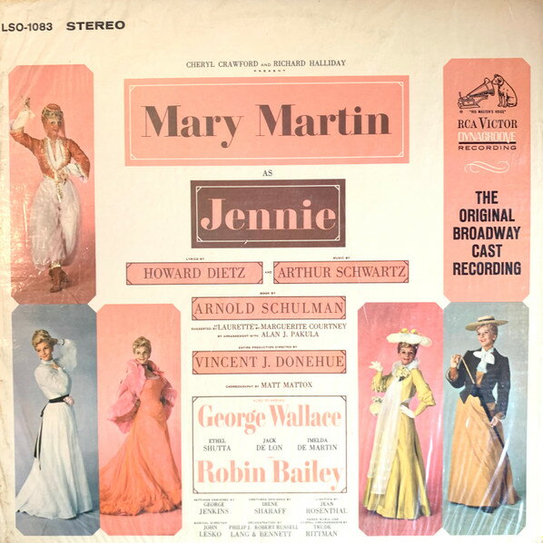 【中古】米LP Mary Martin, George D. Wallace Jennie - The Original Broadway Cast LSO1083 RCA Victor /00260