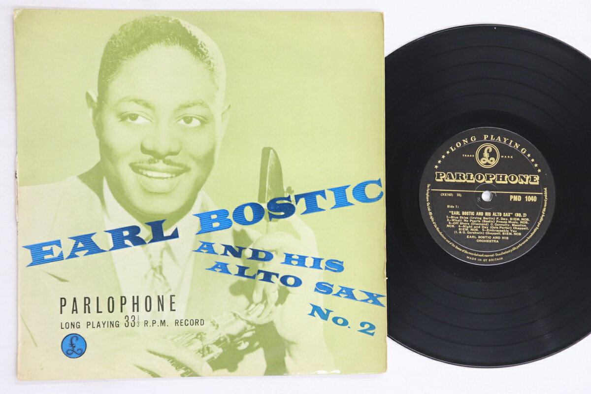 【中古】英10” Earl Bostic Earl Bostic And His Alto Sax No2 PMD1040 PARLOPHONE /00200