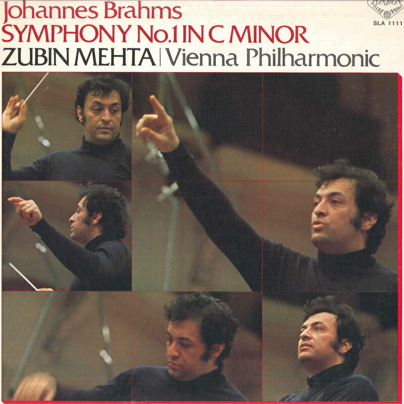 【中古】LP ズービン・メータ, ウィーン・フ ブラームス: 交響曲第1番 ハ短調 作品68 SLA1111 LONDON /00260