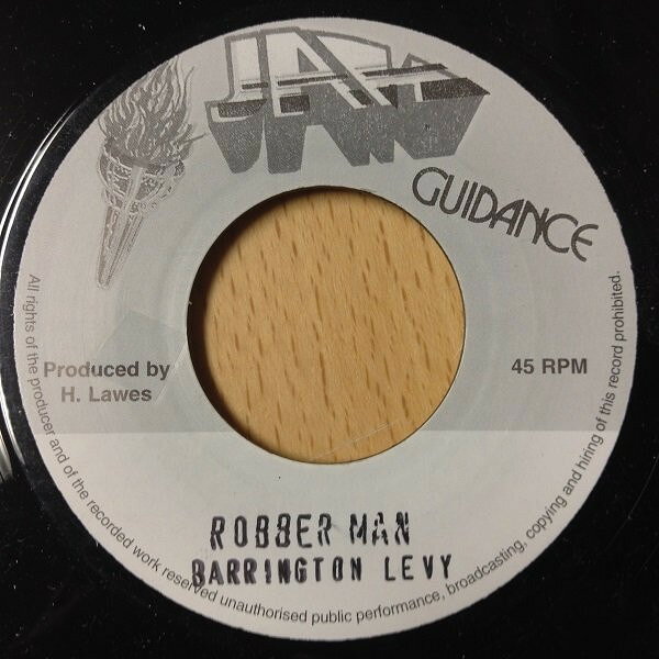 ジャマイカ7” Barrington Levy Robber Man NONE Jah Guidance /00080