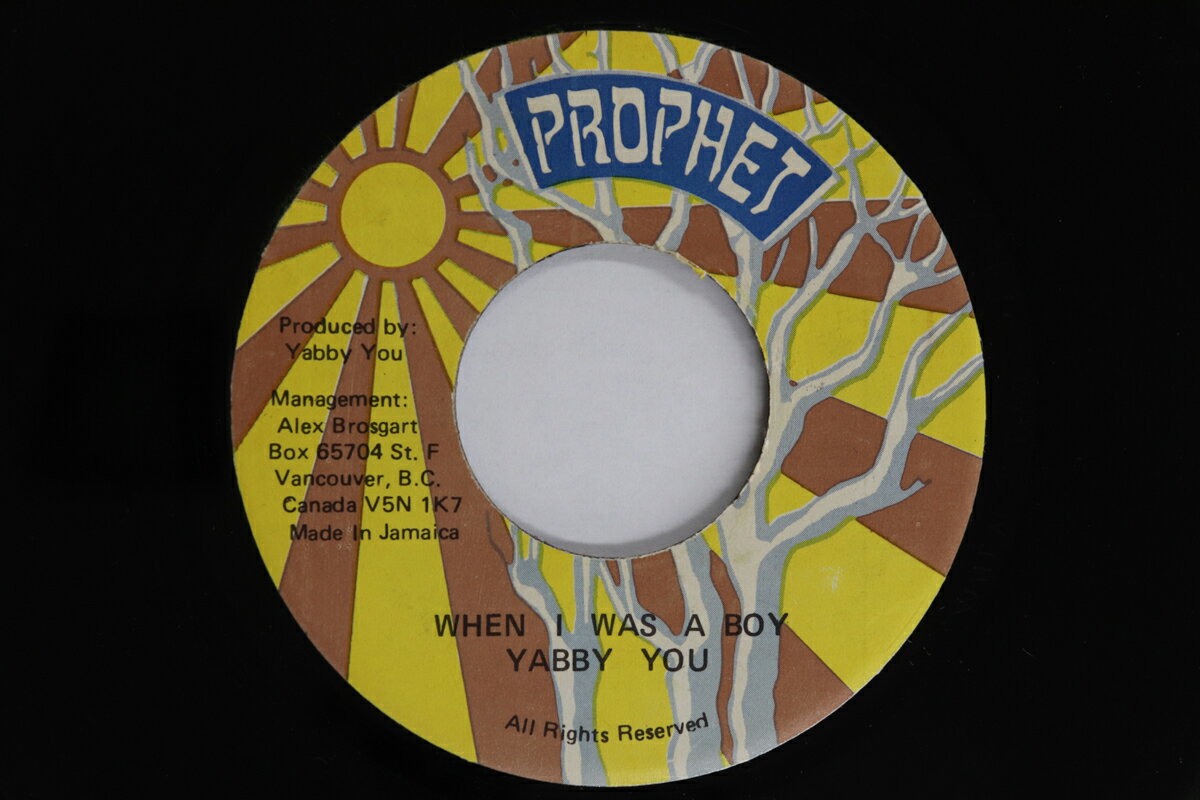 【中古】ジャマイカ7” Yabby You When I Was A Boy V5N1K7 PROPHET /00080