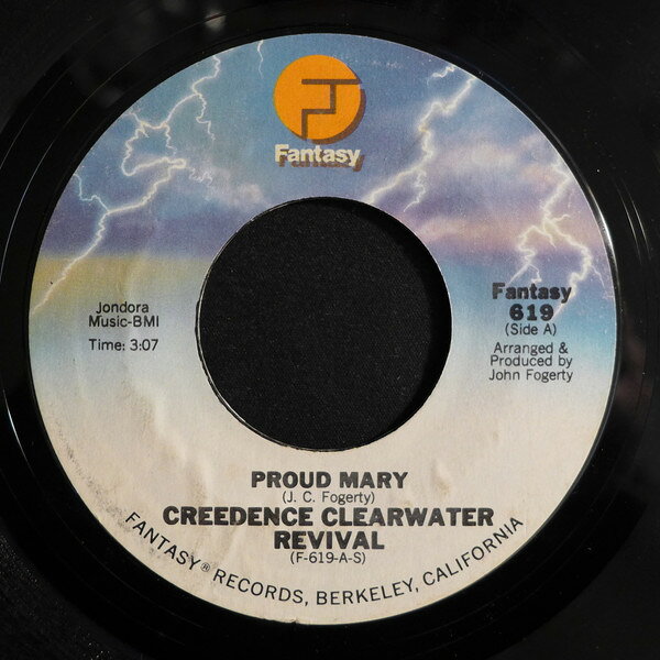7” Creedence Clearwater Revival Proud Mary FANTASY619 Fantasy /00080