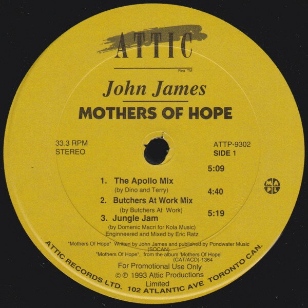 【中古】加12” John James Mothers Of Hope ATTP9302 Attic /00250