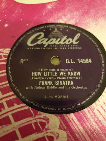 【中古】78RPM/SP Frank Sinatra, Nelson Riddle &amp; How Little We Know / Five Hundred Guys CL14584 CAPITOL RECORDS