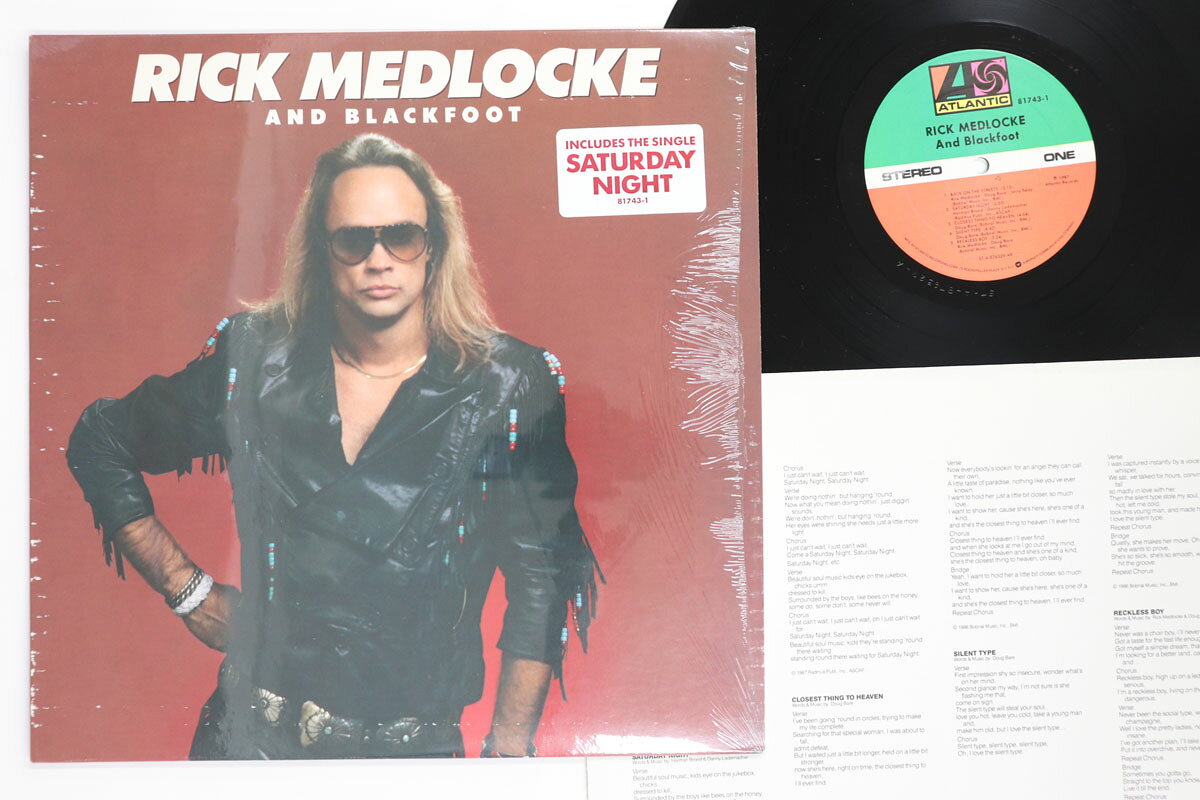 LP Rick Medlocke &amp; Blackfoot Rick Medlocke And Blackfoot 817431 Atlantic /00260
