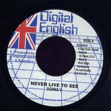 【中古】米7” Donna V Never Live To See 9805 DIGITAL ENGLISH /00080 【中古】米7” Donna V Never Live To See 9805 DIGITAL ENGLISH /00080