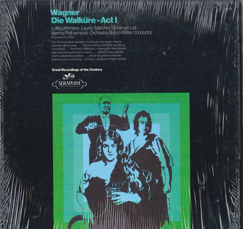 【中古】米LP ブルーノ・ワルター, ウィーン・ ワグナー 楽劇 ワルキューレ 第1幕 60190 SERAPHIM /00260 recordcity-10747012 RECORD CITY 楽天市場店 パッケージ画像