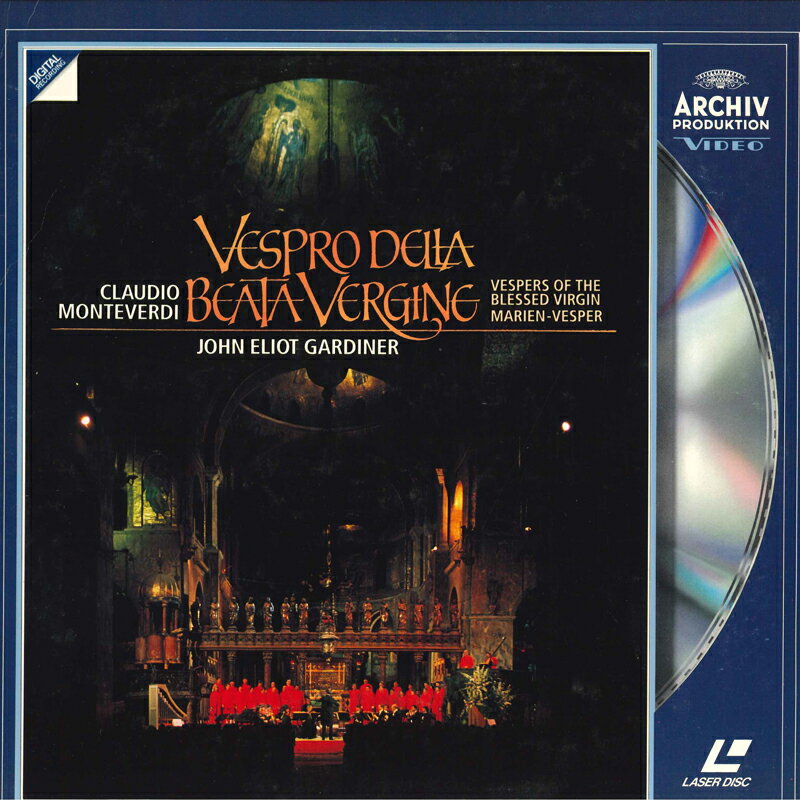 【中古】米LASERDISC John Eliot Gardiner Vespro Della Beata Verging 0722481 POLYGRAM /00600