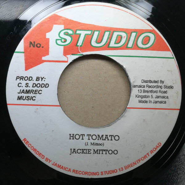【中古】ジャマイカ7” Jackie Mittoo Hot Tomato / Toronto Express NONE Studio One /00080