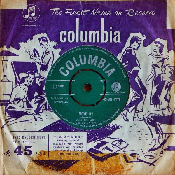 【中古】7インチ Cliff Richard, Drifters Move It! / Schoolboy Crush 45DB4178 Columbia