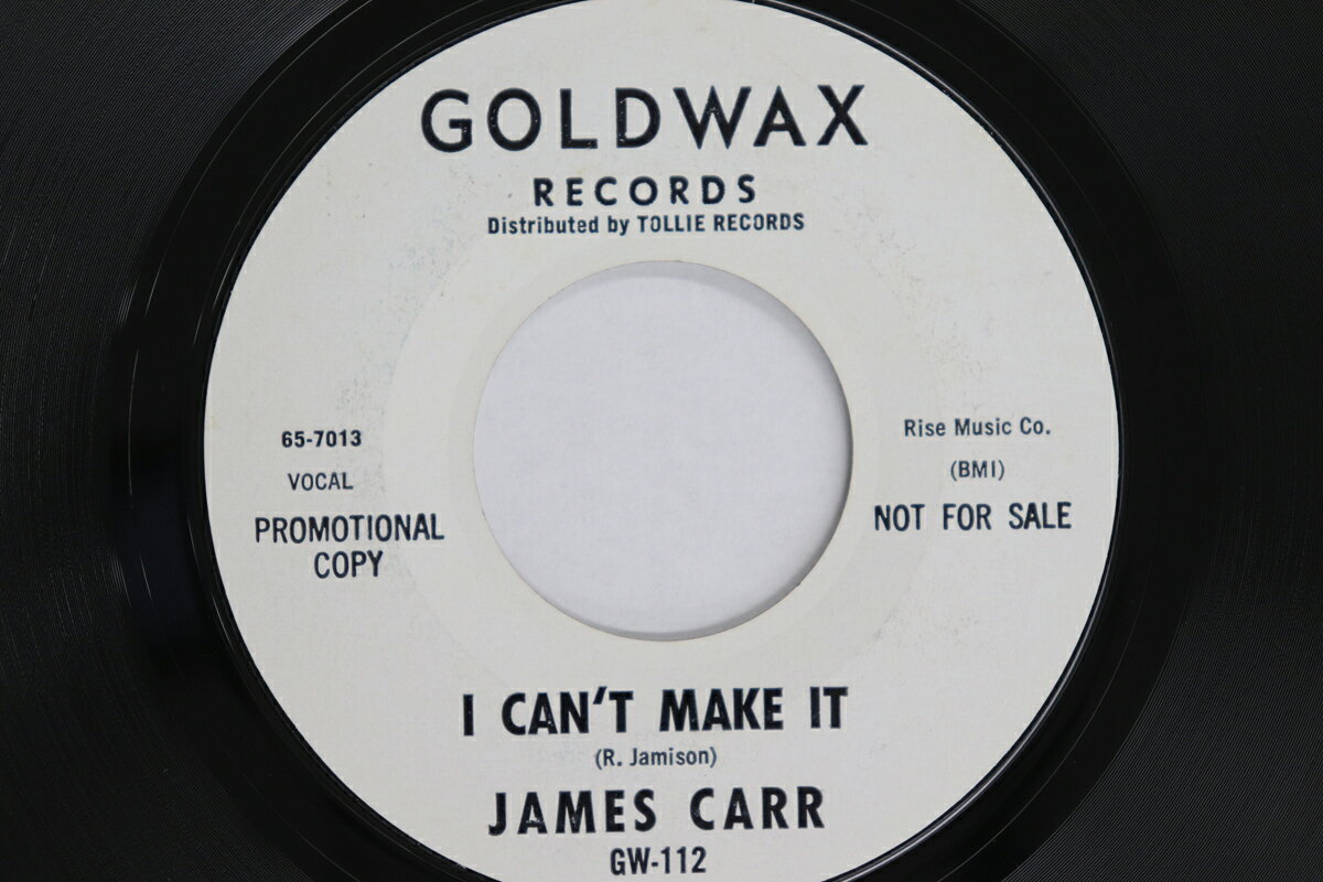 【中古】米7” James Carr I Cant Make It / Lovers Competition GW112PROMO GOLDWAX RECORDS プロモ /00080
