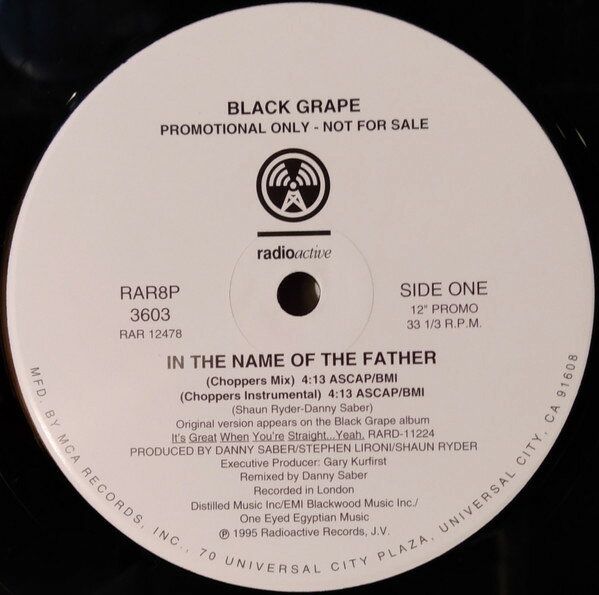 【中古】LP Black Grape In The Name Of The Father RAR8P3603 Radioactive プロモ /00250