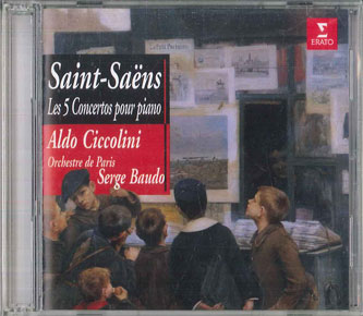 2CD Saint Saens, Aldo Ciccolini ピアノ協奏曲 全集, 組曲 動物の謝肉祭 WPCS231734 ERATO /00220