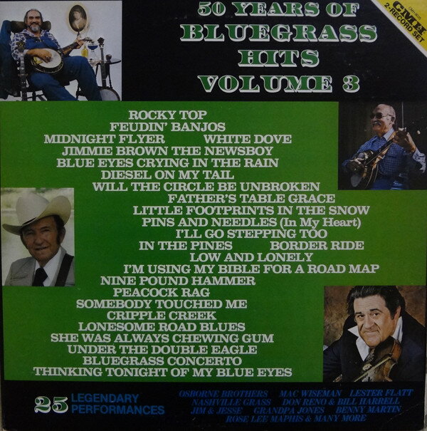 ・アーティスト Various ・タイトル 50 Years Of Bluegrass Hits Volume 3 ・レーベル・型番 CMH Records CMH9035 ・フォーマット LPレコード ・コンディション(盤) 良い (VG+) ・コンディション(ジャケット) 良い (VG+) ・コンディション(帯) オビなし ・特記事項 サンプル画像です。実際の商品の画像ではありません 商品写真はバーコード/カタログ番号に対応したサンプル画像ですので、お送りする商品の画像ではありません。帯やライナーなどの付属品は、特記事項に記載されている場合のみ含まれます。プロモやカラーレコードなどの仕様についても、該当する場合のみ特記事項に記載しています。 【ご購入前に必ずご確認ください】 ・本店サイト(www.recordcity.jp)とは価格、送料が違います ・本店サイト、その他支店のオーダーとは同梱発送できません ・注文確定後に別の注文を頂いた場合、注文同士の同梱は致しかねます。 ・別倉庫から発送しているため、店頭受け渡しは対応しておりません ・一部商品は他の通販サイトでも販売しているため、ご注文のタイミングによっては商品のご用意ができない場合がございます。 ・土日祝日はお休みです 金曜・祝前日9時以降のご連絡またはご入金は、返答または発送が週明け・祝日明けに順次対応となります。 ・ご購入後のキャンセル不可 ご購入後のキャンセルはいかなる理由においてもお受けできません。ご了承の上、ご購入くださいませ。 ・日本郵便(ゆうパック/ゆうメール)によるお届けになります。 ・中古品であることをご理解ください 当ストアでは中古商品を主に販売しております。中古品であることをご理解の上ご購入ください。また、一部商品はRecordCityオンラインストアで試聴可能です。 ・返品について お客様のご都合による返品は一切承っておりません。 表記の内容と実際の商品に相違がある場合、また針飛び等で返品・返金をご希望される場合は、商品の到着後1週間以内にご連絡ください。商品の返送をこちらで確認後、キャンセル・返金を行います。 コンディションVG以下の商品は返品できません。プレイに影響のない表面のこすれ傷、プレス起因のノイズ盤は返品の対象外です。 【コンディション表記】 ・ほぼ新品(M-)(Like New) 完全な新品。未使用。当店ではほぼ使用しません ・非常に良い(EX)(Excellent) 中古盤として美品な状態。わずかな経年を感じるものの傷みを感じさせない、当店基準で最高の状態 ・良い(VG+)(Very Good Plus) 丁寧に扱われた中古品で、軽い使用感がみられる。 ・可(VG)(Acceptable) 使い込まれた中古品で、「良い」よりもさらに使用感がみられる。 ・悪い(VG-)(Bad) 状態が悪いアイテム。使用の保障はなく、再生不可、針飛び、目立つノイズがあるかもしれない。状態によるクレーム不可。返品不可。 ・非常に悪い(G)(Very Bad) 「悪い」よりさらに状態が悪いアイテム。使用の保障はなく、再生不可、針飛び、目立つノイズがあるかもしれない。状態によるクレーム不可。返品不可。 ・ジャンク(Fair)(Junk/Fair) 割れている、反っている、水ダメージがある、カビ、ジャケットが分離している、ひどい書き込み、ひどい擦れなど最低の状態。使用の保障はなく、再生不可、針飛び、目立つノイズがあるかもしれない。状態によるクレーム不可。返品不可。 ・ジャンク(Poor)(Junk/Poor) 割れている、反っている、水ダメージがある、カビ、ジャケットが分離している、ひどい書き込み、ひどい擦れなど最低の状態。使用の保障はなく、再生不可、針飛び、目立つノイズがあるかもしれない。状態によるクレーム不可。返品不可。