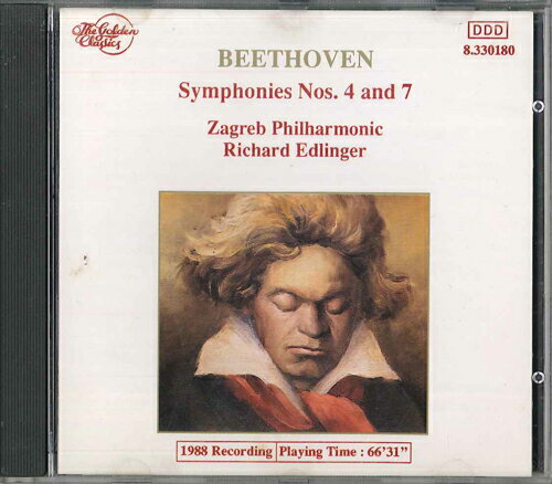 Mozart - 【中古】輸入CD Zagrab Philharmonic Beethoven Symphony 4&7 8330180 GOLDEN CLASSICS /00110