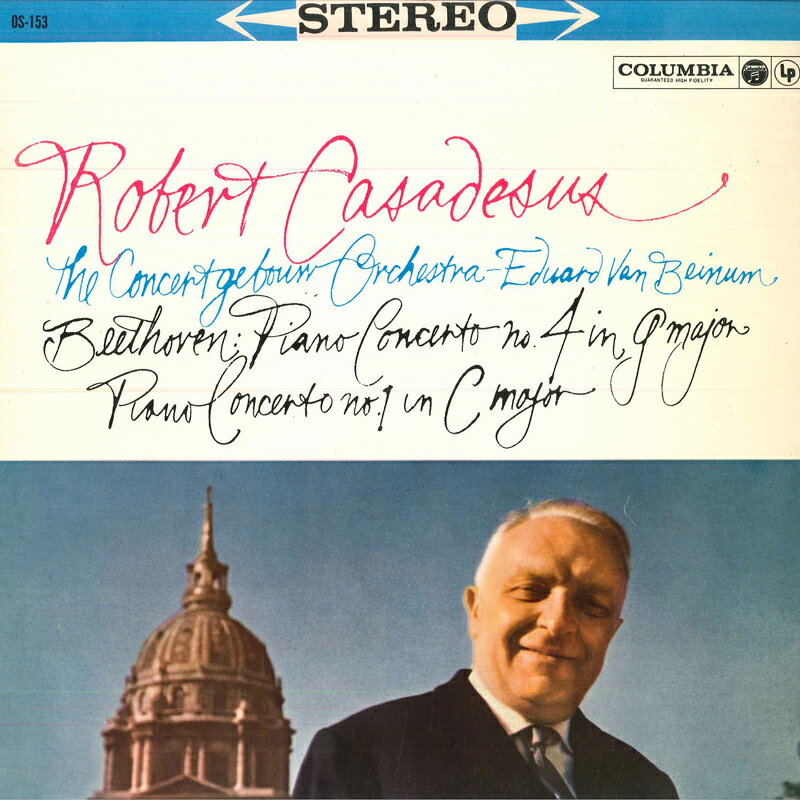【中古】LP ロベール・カサドシュ, エドゥア ベートーヴェン: ピアノ協奏曲第4番 ト長調 作品58, ピ OS..