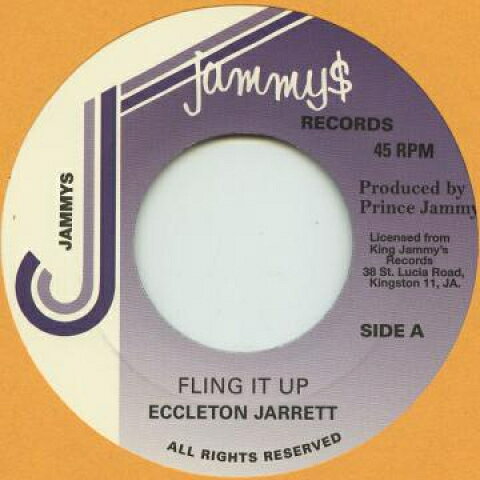 英7” Eccleton Jarrett Fling It Up / Dub NONE Jammys /00080