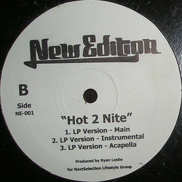 【中古】12” New Edition Hot 2 Nite NE001 NOT ON LABEL /00250