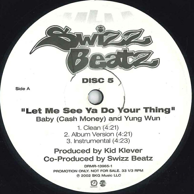 【中古】米12” Eve / Baby &amp; Yung Wun Island Spice / Let Me See Do Your Thing (White) DRMR1396..