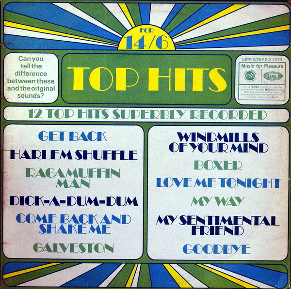 【中古】英LP Unknown Artist Top Hits MFP1319 Music For Pleasure /00260