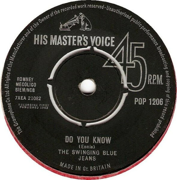 Artist Name: M - 【中古】7” Swinging Blue Jeans Do You Know POP1206 His Masters Voice /00080