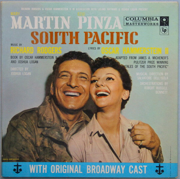 【中古】米LP Rodgers & Hammerstein, Mary Ma South Pacific OL4180 Columbia Masterworks /00260