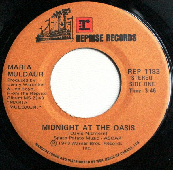 【中古】7” Maria Muldaur Midnight At The Oasis REP1183 Reprise Records /00080