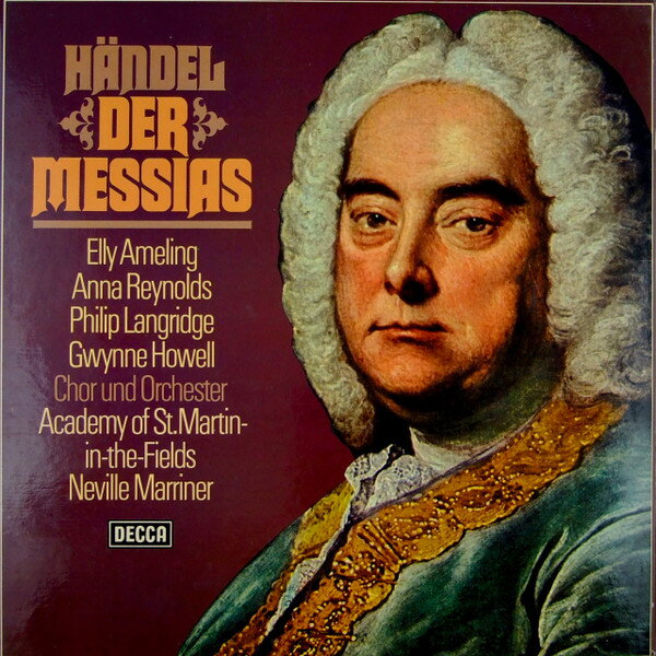 【中古】独4discs LP Georg Friedrich Handel - Elly Der Messias 635349FK Decca /00780