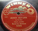【中古】英78RPM/SP Tom Barratt & Billy Thompson / Sunny Havana / Babette 4334 Winner /00500
