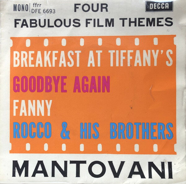 【中古】英7” Mantovani & His Orchestra Four Fabulous Film Themes DFE6693 Decca /00080