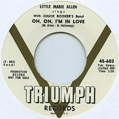 ・アーティスト Little Marie Allen, Chuck Booker's Band ・タイトル Oh, Oh, I'm In Love / Humdinger ・レーベル・型番 Triumph US TRIUMPH603 ・フォーマット 7インチレコード ・コンディション(盤) 新品 (M) ・コンディション(ジャケット) ・コンディション(帯) オビなし ・特記事項 サンプル画像です。実際の商品の画像ではありません 商品写真はバーコード/カタログ番号に対応したサンプル画像ですので、お送りする商品の画像ではありません。帯やライナーなどの付属品は、特記事項に記載されている場合のみ含まれます。プロモやカラーレコードなどの仕様についても、該当する場合のみ特記事項に記載しています。 【ご購入前に必ずご確認ください】 ・本店サイト(www.recordcity.jp)とは価格、送料が違います ・本店サイト、その他支店のオーダーとは同梱発送できません ・注文確定後に別の注文を頂いた場合、注文同士の同梱は致しかねます。 ・別倉庫から発送しているため、店頭受け渡しは対応しておりません ・一部商品は他の通販サイトでも販売しているため、ご注文のタイミングによっては商品のご用意ができない場合がございます。 ・土日祝日はお休みです 金曜・祝前日9時以降のご連絡またはご入金は、返答または発送が週明け・祝日明けに順次対応となります。 ・ご購入後のキャンセル不可 ご購入後のキャンセルはいかなる理由においてもお受けできません。ご了承の上、ご購入くださいませ。 ・日本郵便(ゆうパック/ゆうメール)によるお届けになります。 ・中古品であることをご理解ください 当ストアでは中古商品を主に販売しております。中古品であることをご理解の上ご購入ください。また、一部商品はRecordCityオンラインストアで試聴可能です。 ・返品について お客様のご都合による返品は一切承っておりません。 表記の内容と実際の商品に相違がある場合、また針飛び等で返品・返金をご希望される場合は、商品の到着後1週間以内にご連絡ください。商品の返送をこちらで確認後、キャンセル・返金を行います。 コンディションVG以下の商品は返品できません。プレイに影響のない表面のこすれ傷、プレス起因のノイズ盤は返品の対象外です。 【コンディション表記】 ・ほぼ新品(M-)(Like New) 完全な新品。未使用。当店ではほぼ使用しません ・非常に良い(EX)(Excellent) 中古盤として美品な状態。わずかな経年を感じるものの傷みを感じさせない、当店基準で最高の状態 ・良い(VG+)(Very Good Plus) 丁寧に扱われた中古品で、軽い使用感がみられる。 ・可(VG)(Acceptable) 使い込まれた中古品で、「良い」よりもさらに使用感がみられる。 ・悪い(VG-)(Bad) 状態が悪いアイテム。使用の保障はなく、再生不可、針飛び、目立つノイズがあるかもしれない。状態によるクレーム不可。返品不可。 ・非常に悪い(G)(Very Bad) 「悪い」よりさらに状態が悪いアイテム。使用の保障はなく、再生不可、針飛び、目立つノイズがあるかもしれない。状態によるクレーム不可。返品不可。 ・ジャンク(Fair)(Junk/Fair) 割れている、反っている、水ダメージがある、カビ、ジャケットが分離している、ひどい書き込み、ひどい擦れなど最低の状態。使用の保障はなく、再生不可、針飛び、目立つノイズがあるかもしれない。状態によるクレーム不可。返品不可。 ・ジャンク(Poor)(Junk/Poor) 割れている、反っている、水ダメージがある、カビ、ジャケットが分離している、ひどい書き込み、ひどい擦れなど最低の状態。使用の保障はなく、再生不可、針飛び、目立つノイズがあるかもしれない。状態によるクレーム不可。返品不可。