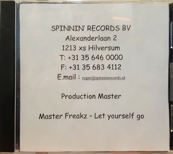 CD Master Freakz Let Yourself Go MASTERFREAKZ01 Spinnin /00110