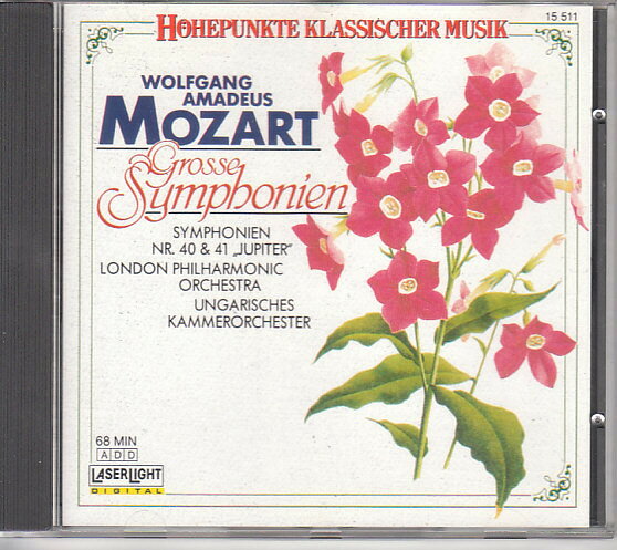 CD Wolfgang Amadeus Mozart Mozart: Symphonies Laserlight Digital Japan /00110