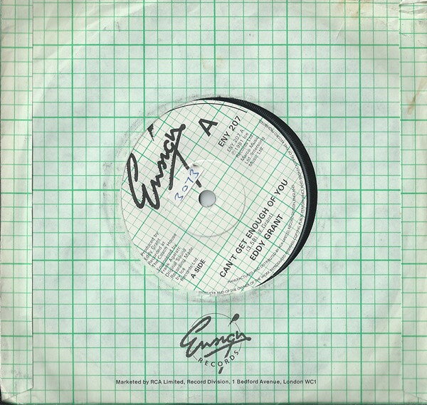 Artist Name: A - 【中古】7” Eddy Grant Cant Get Enough Of You ENY207 Ensign /00080